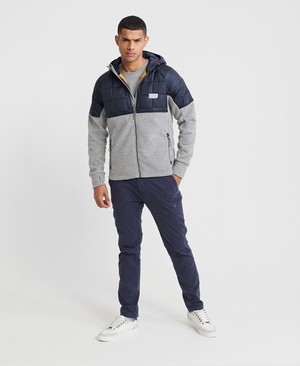 Superdry Polar Fleece Hybrid Férfi Kabát Szürke | YFSXC6428